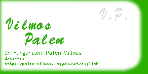 vilmos palen business card